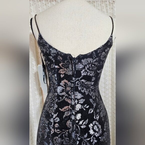 NEW Gunne Sax Jessica McClintock Maxi Brocade Dress - Picture 2 of 8